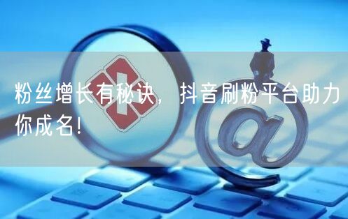 粉丝增长有秘诀，抖音刷粉平台助力你成名！