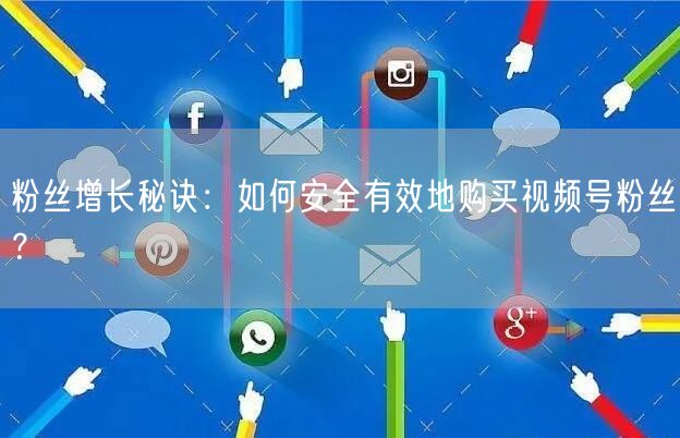 粉丝增长秘诀：如何安全有效地购买视频号粉