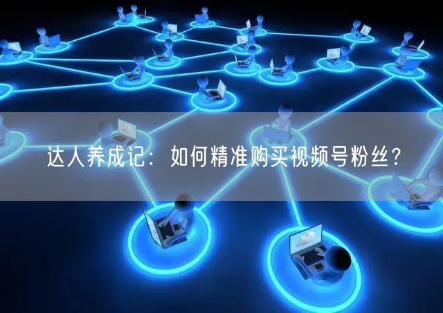 达人养成记：如何精准购买视频号粉丝？