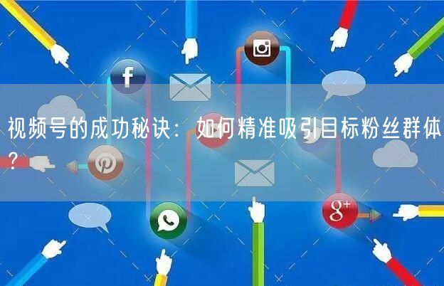 视频号的成功秘诀：如何精准吸引目标粉丝群
