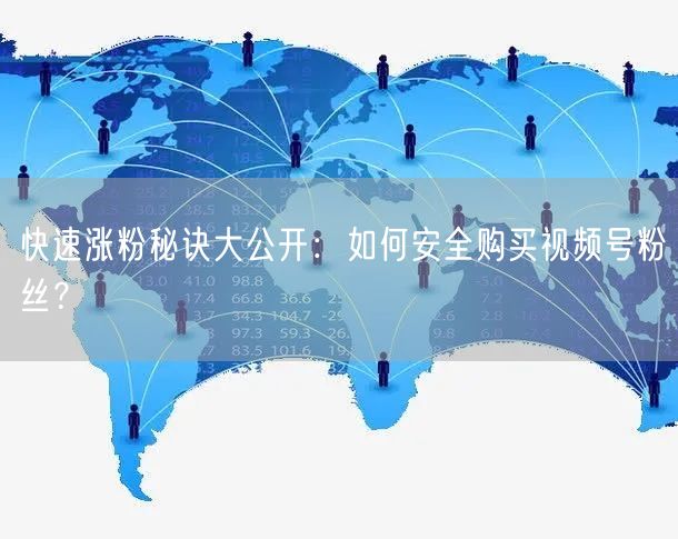 快速涨粉秘诀大公开：如何安全购买视频号粉