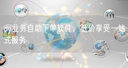 dy业务自助下单软件，低价享受一站式服务