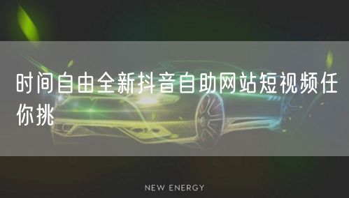 时间自由全新抖音自助网站短视频任你挑