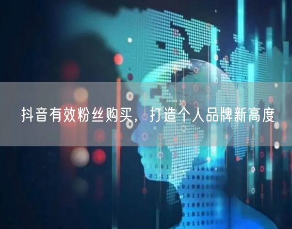 抖音有效粉丝购买，打造个人品牌新高度