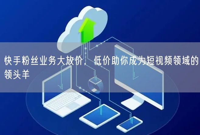 快手粉丝业务大放价，低价助你成为短视频领