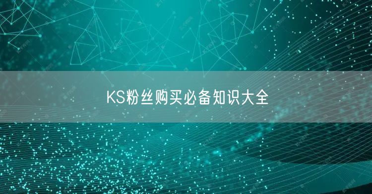 KS粉丝购买必备知识大全