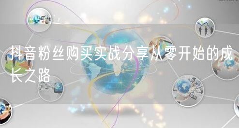 抖音粉丝购买实战分享从零开始的成长之路