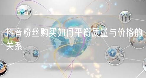抖音粉丝购买如何平衡质量与价格的关系