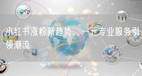 小红书涨粉新趋势，一元专业服务引领潮流