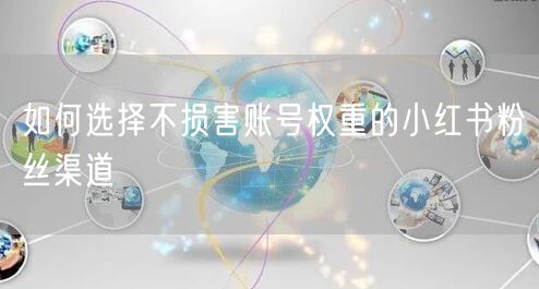 如何选择不损害账号权重的小红书粉丝渠道