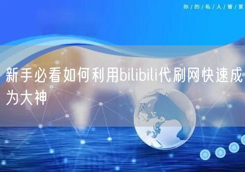 新手必看如何利用bilibili代刷网快
