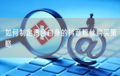 如何制定适合自身的抖音粉丝购买策略