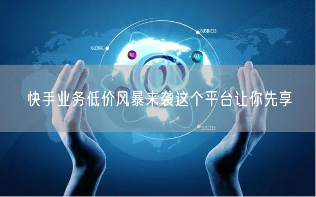 快手业务低价风暴来袭这个平台让你先享