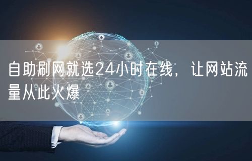 自助刷网就选24小时在线，让网站流量从此