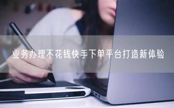 业务办理不花钱快手下单平台打造新体验
