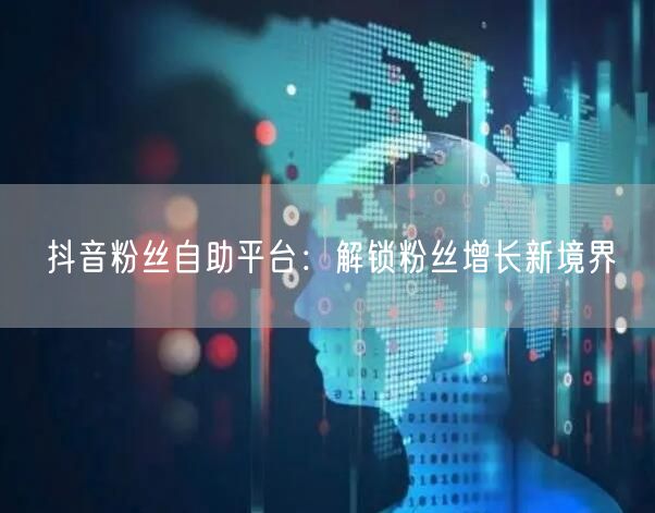 抖音粉丝自助平台：解锁粉丝增长新境界
