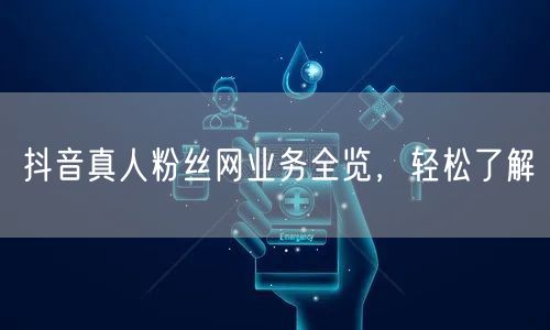 抖音真人粉丝网业务全览，轻松了解